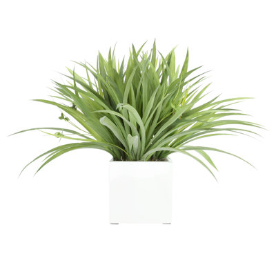 Weatherhill Faux Grass Plant in Fiberstone Pot