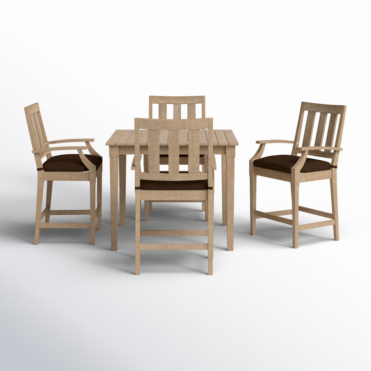 Samya Square 4 - Person Outdoor Dining Set with Cushions