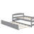 Twin Size Platform Bed With Trundle-227811759