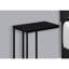 Table d'appoint de salon - métal noir, surface stratifiée, stratifié, bureau