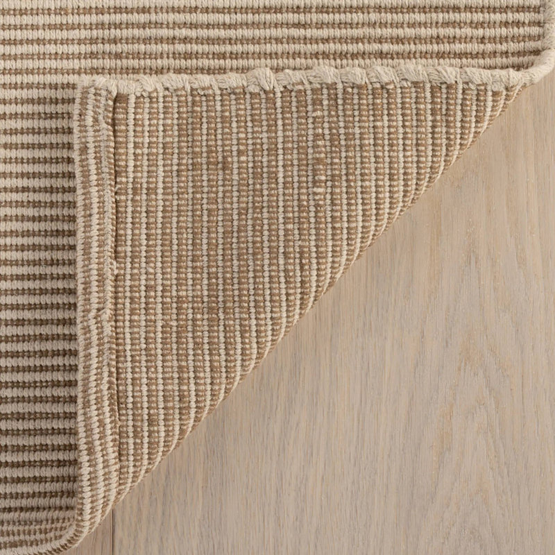 Haverhill Natural Handwoven Cotton Rug, Natural, Runner 2'6" x 8'
