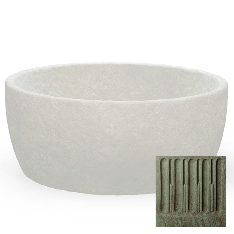 Pot de fleurs en pierre Perkinson, Cuivre bronze