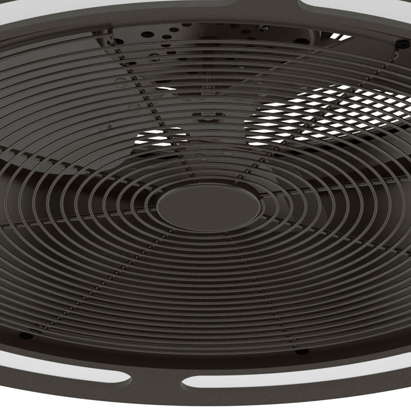 Tunley 22" Brushed Nickel LED Ceiling Fan with Wall Control