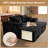Cloudelle 2-Piece Compression Packed Corduroy Lounge Sectional with No Assembly Required-1338077838