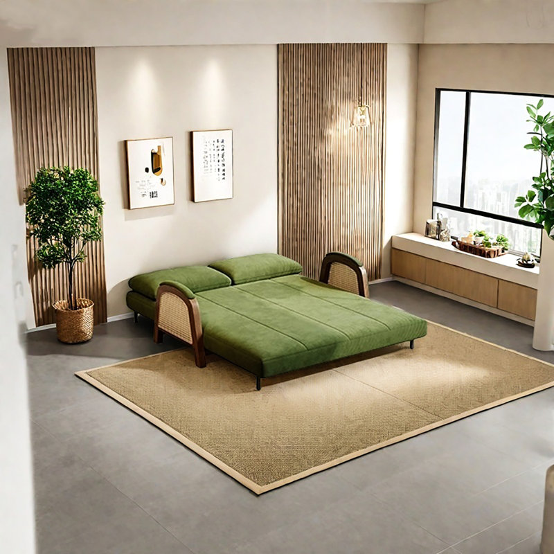Canapé-lit 51,18 po, H 32,28 po x l 62,99 po x P 31,5 po