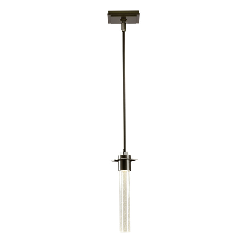 Airis 1-Light Single Cylinder Pendant, Dark Smoke, 19.5" - 64.5"