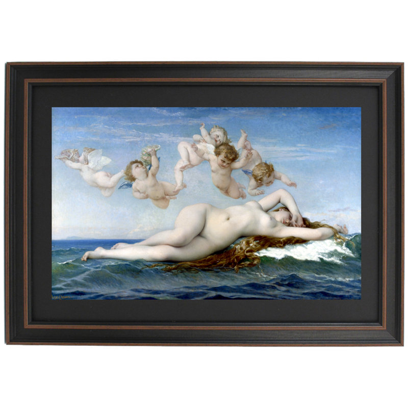 La naissance de Vénus d'Alexandre Cabanel, H 16 po x l 24 po