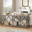 Très longue table d'appoint 70,86 po, console 2 niveaux-210379293