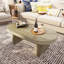 Table basse Mid-Century moderne cannelée ovale pour le salon, le bureau, la maison-505803849