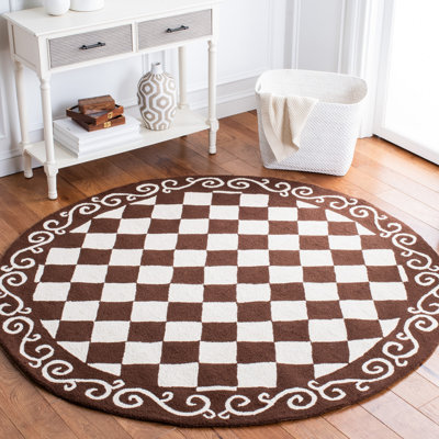 Brayton Hand Hooked Wool Pile Geometric Rug