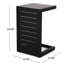 Table d'appoint avec structure en aluminium, teinte noir mat en