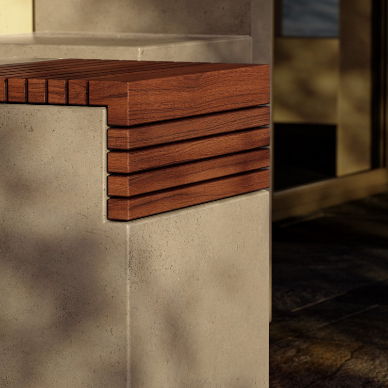 Mixx Accent Stool, Concrete
