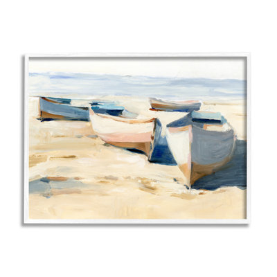 Peinture de bateaux sur la plage par Ethan Harper