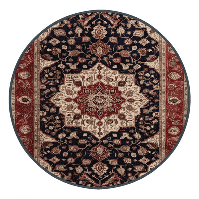 Machine Washable Persian Brown Area Rug