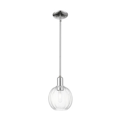 Downtown Urban - Preston - Mini-luminaire suspendu à tige sphérique 1 lumière 7 "Preston - Abat-jour
