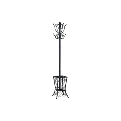 Coat Rack, Hall Tree, Free Standing, 8 Hooks, Entryway, 71"h, Umbrella Holder, Bedroom