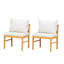 Ensemble de 2 chaises de ferme moderne