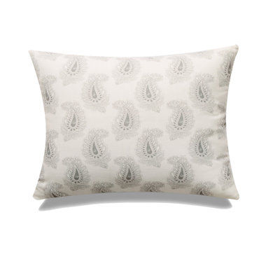 Paisley Print And Microgel Feather-Like Insert Pillow