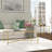 Henley 48" Glass and Steel Coffee Table-975230780