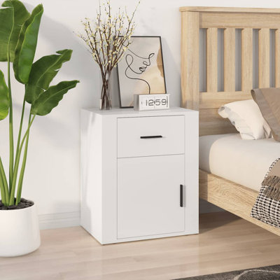 Karinn 50cm W Manufactured Wood Bedside Table