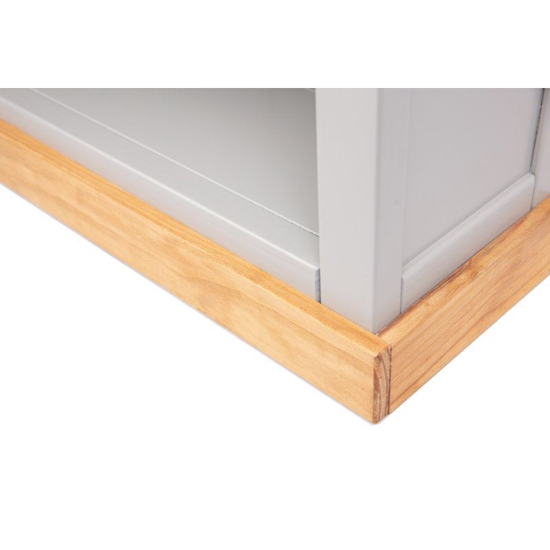 Middlebrook 120cm H Standard Bookcase, 120cm H x 70cm W x 25cm D, Light Grey