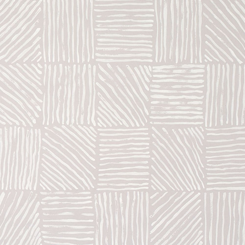 Schumacher x Caroline Z Hurley Katama Wallpaper, Ivory Stone