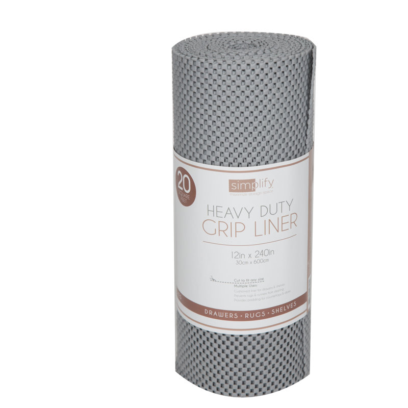 20' Roll Heavy Duty Grip Liner, Gray