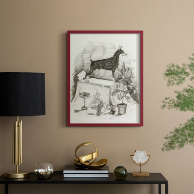 A Gentleman III, reproduction encadrée - bois massif