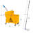 Mind Reader Bucket with Wringer and Mop Set, 22 Qt (5.5 Gallon), Floor Cleaning, Wheels
