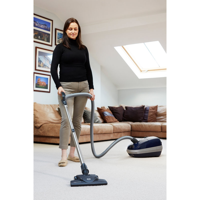 Sebo E1 ePower Cylinder Vacuum Cleaner, Navy Blue