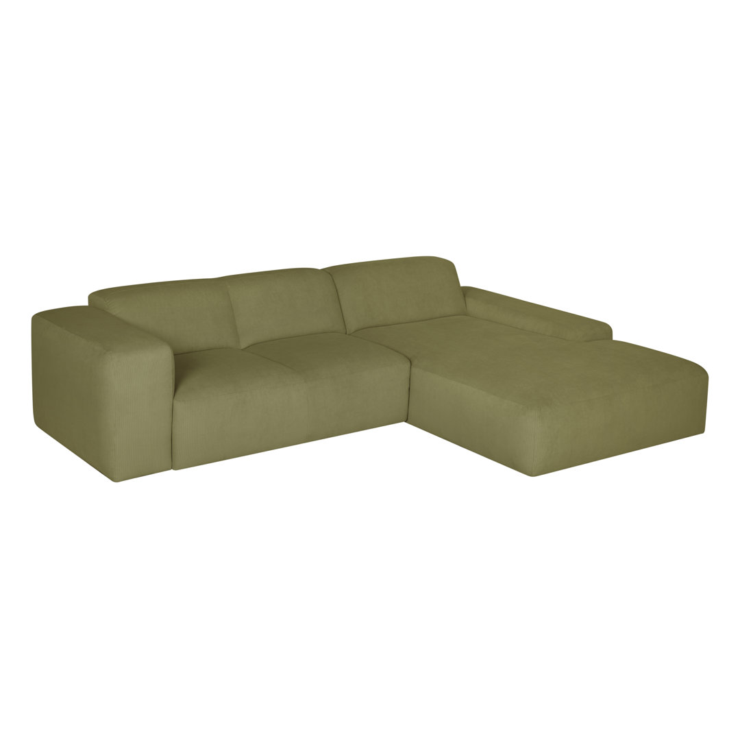 Ecksofa Chiodo - mittelgroßes Sofa Element - extra lange Chaise Longue