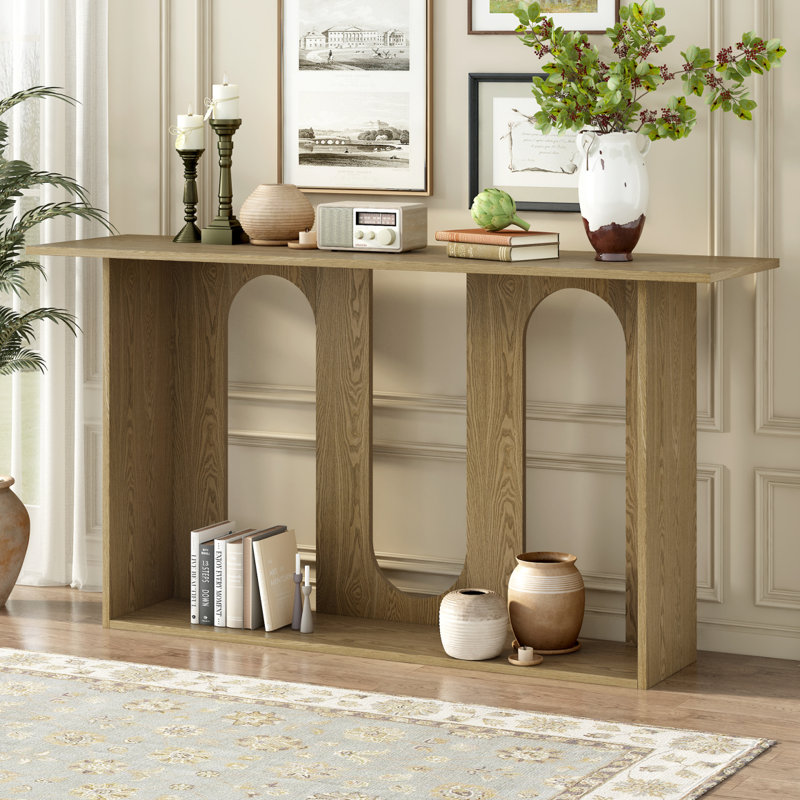 Console avec tablette, Naturel