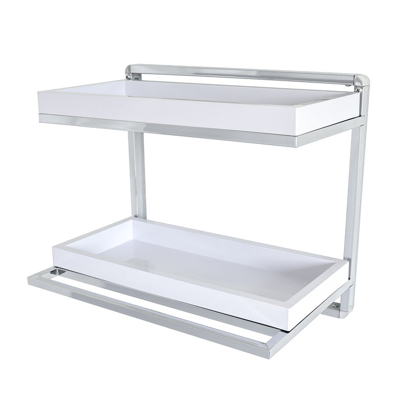 Aimee-Jayne 2-Tier 15.88" W x 13.63" H x 10.37" D Wall Mounted Bathroom Shelves