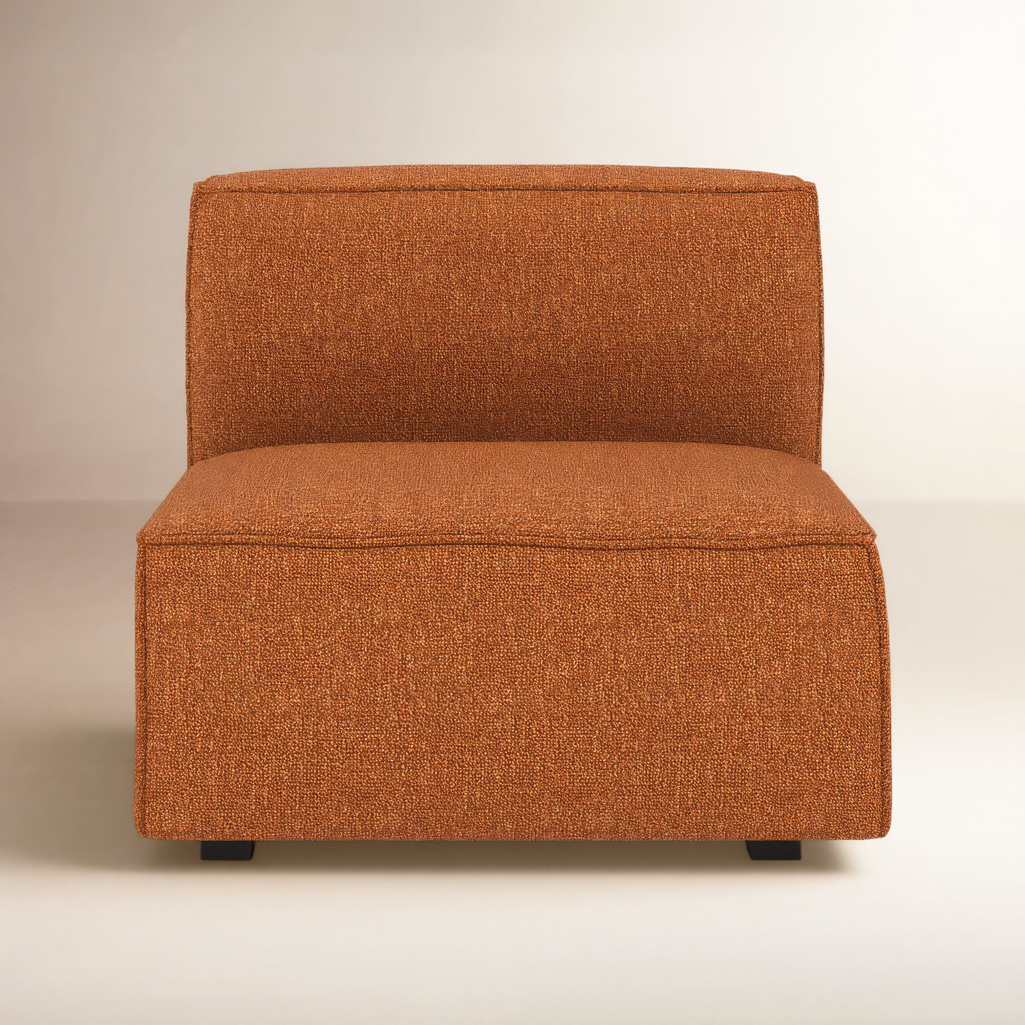 Shonnard Upholstered Slipper Chair, Bjorn Rust Performance Twill