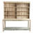 Reclaimed Wood and Metal Two-Piece Hutch