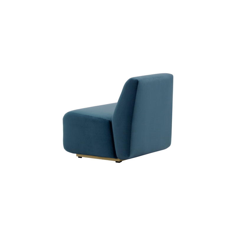 Dilly Upholstered Armchair, Dark Blue