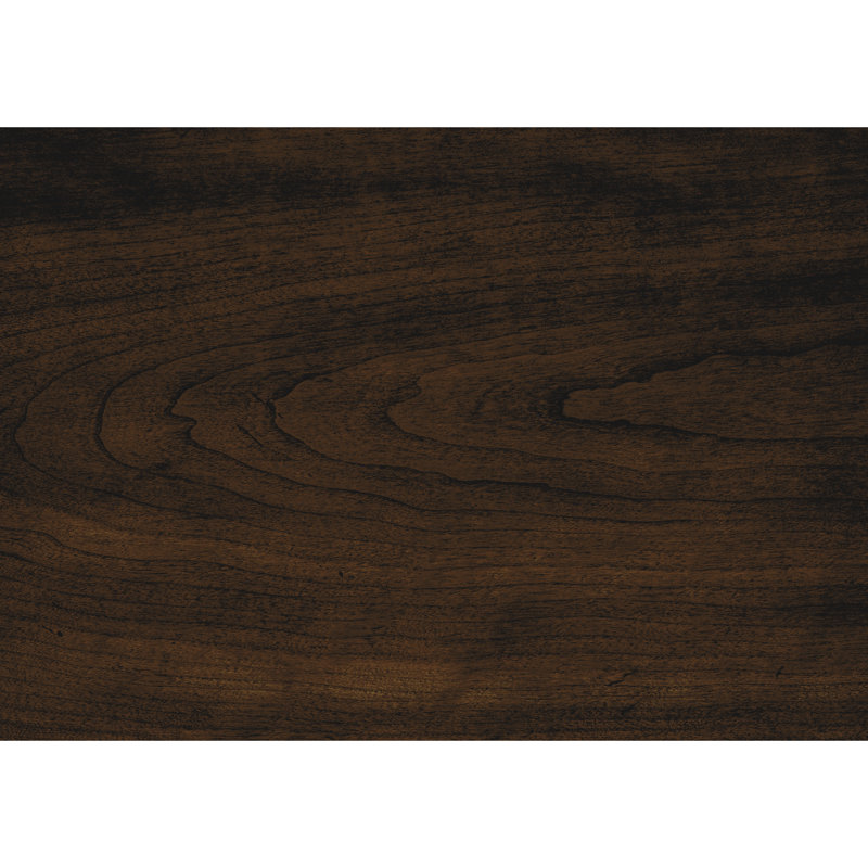 Table de salle à manger rectangulaire en placage de cerisier foncé avec 4 tiroirs pratiques
