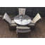 Bernelle 4 - Person Patio Dining Set Umbrella Hole Included Round Table with Cushions Included
