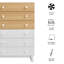 Commode 6 tiroirs Nolia