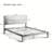 Mid-Century Modern Bamboo Platform Bed - No Box Spring Needed, Wood Slat Metal Support, Easy Assembly-395027727-376953072