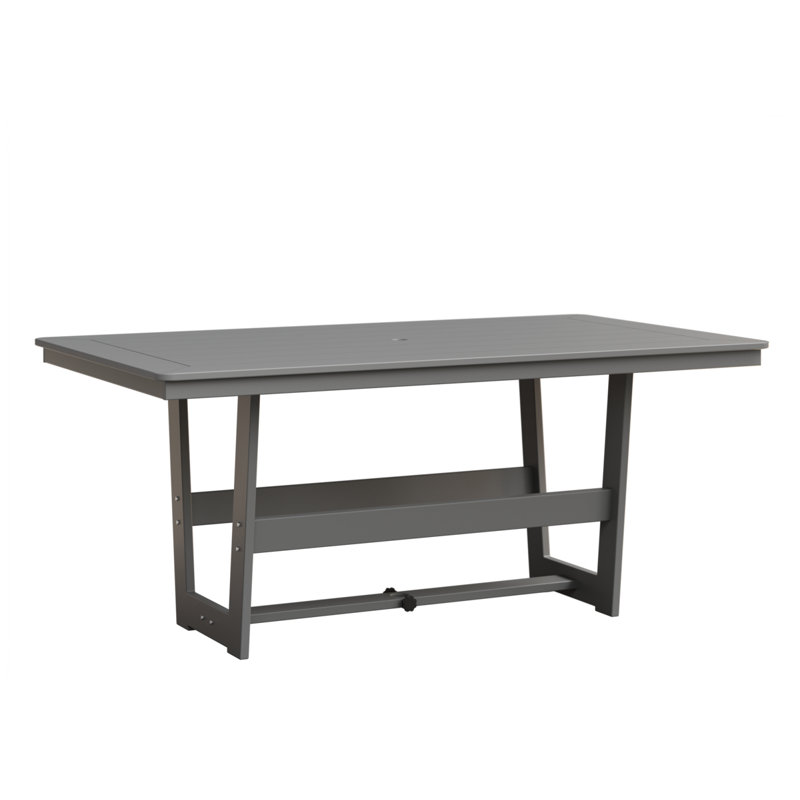 Berlin Gardens Hudson 70″ Rectangular Dining Table, Fog