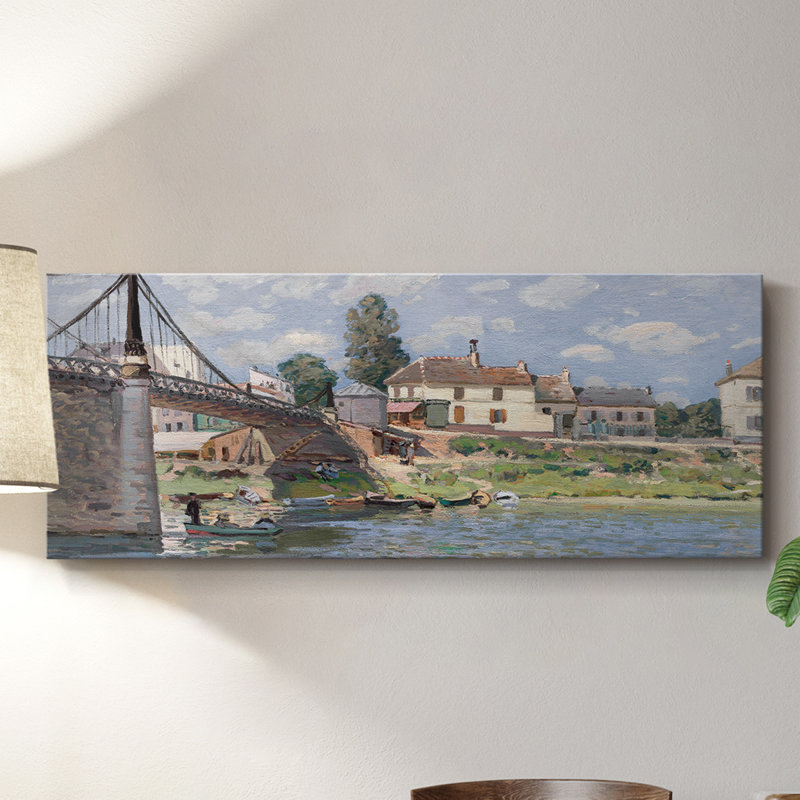 Le pont à la toile - Toile tendue avec châssis - Prêt à accrocher, H 12 po x l 30 po