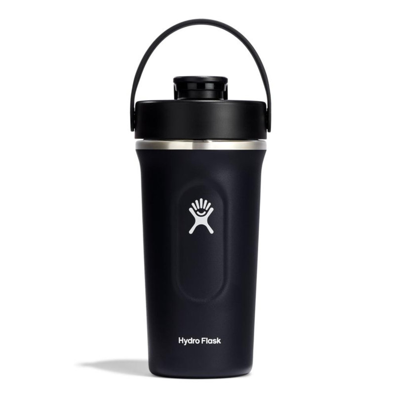 Hydro Flask Double Wall Vacuum Insulation Shaker Bottle, 24oz, Black