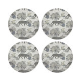 Leopard Walk Pebble 16" Vinyl Placemat