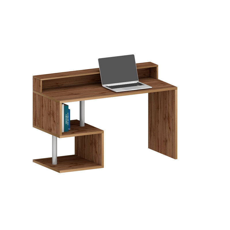 Nang Computer Desk, 92.50cm H x 140cm W x 50cm D, Brown