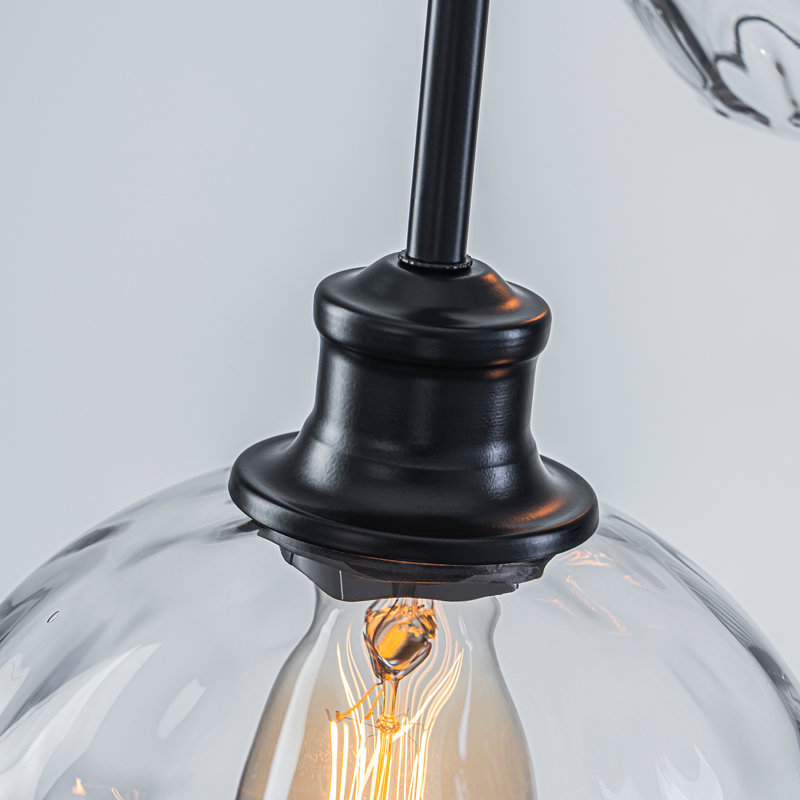 Luminaire suspendu 3 lumières Concow, Tourbillonnant