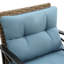 Ensemble de canapé modulaire de conversation pour patio 4 pièces - Ensemble de canapé de coin KD Rattan Wicker-1702395089