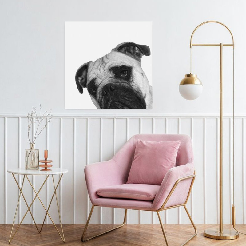 Art contemporain pour chien Que Pasa, H 32 po x l 32 po