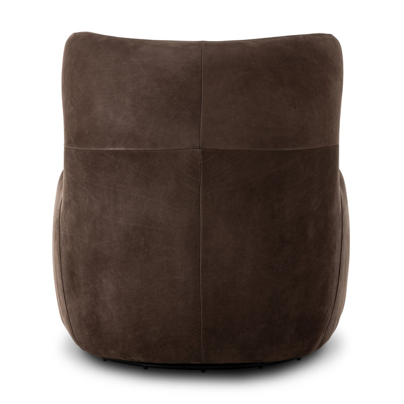 Mardell Swivel Chair-Nubuck Cigar
