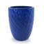 Pot de fleurs en céramique, pot de fleurs moderne pour patio, jardin, rebord de fenêtre - bleu foncé